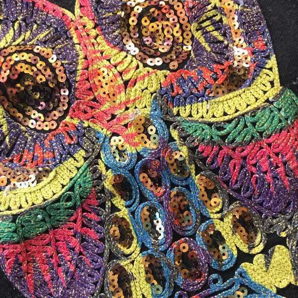Sequinned owl tank top - Picture 3 of 8